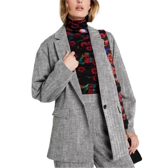 Rachel Comey X Target Grey Oversized Blazer Office Business Casual Neutral NWT - Picture 3 of 8